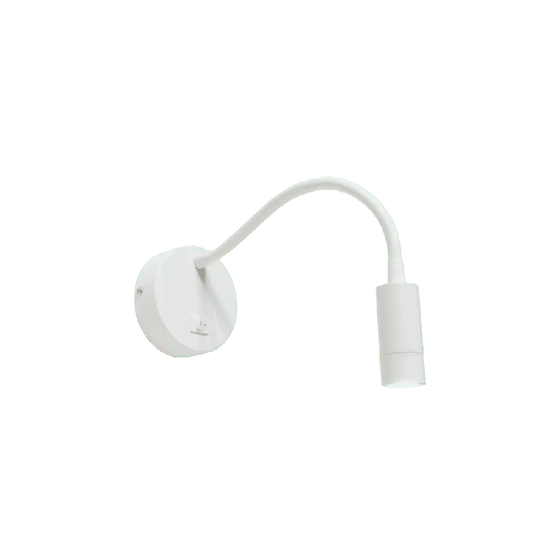 Artdelight Flexi-C - wandverlichting met schakelaar - Ø 10 x 34 cm - 3W LED incl. - wit Flitsaanbieding