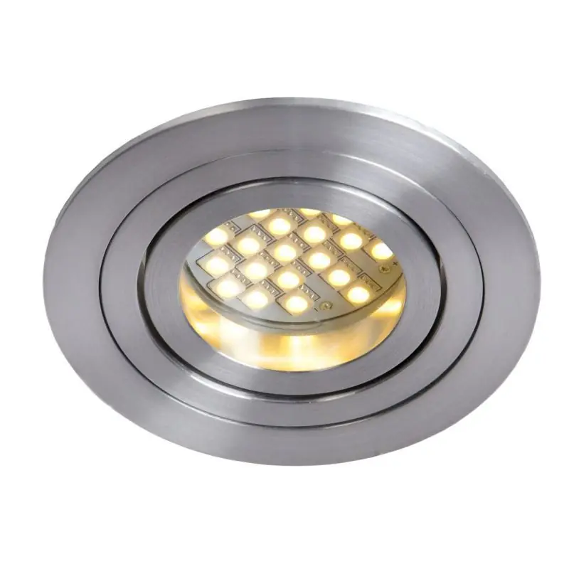 Lucide Tube Round - inbouwspot - Ø 90 mm, Ø 82 mm inbouwmaat - satijn chroom Populair