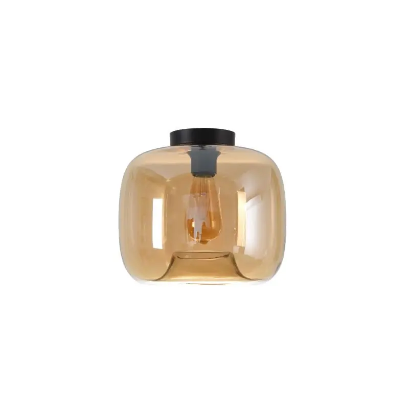 Artdelight Preston - plafondverlichting - Ø 28 x 26 cm - amber Lage Kosten