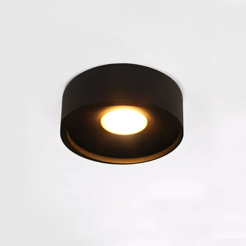 Artdelight Orlando - plafondverlichting - Ø 14 x 5 cm - 10W dimbare LED incl. - zwart Aanbieding