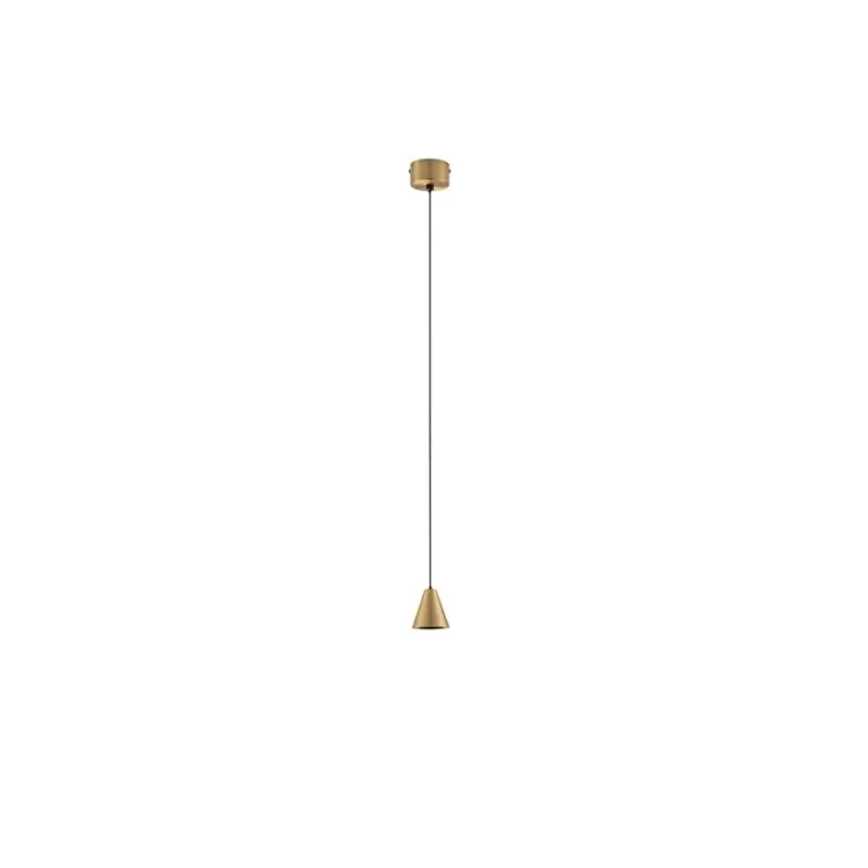Shop Nu Nova Luce Irmos - hanglamp - Ø 6 x 191 cm - 5W LED incl. - mat goud