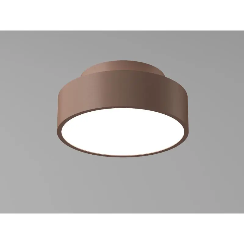 Geld-Terug-Garantie Artdelight Chicago - plafondlamp - Ø 15 x 6,8 cm - 9,8W dimbare LED incl. - brons geborsteld