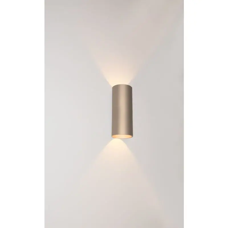 Artdelight Brody - wandlamp - Ø 7,2 x 18 cm - 2 x 4W LED incl. - IP54 - champagne Tijdelijk Beschikbaar