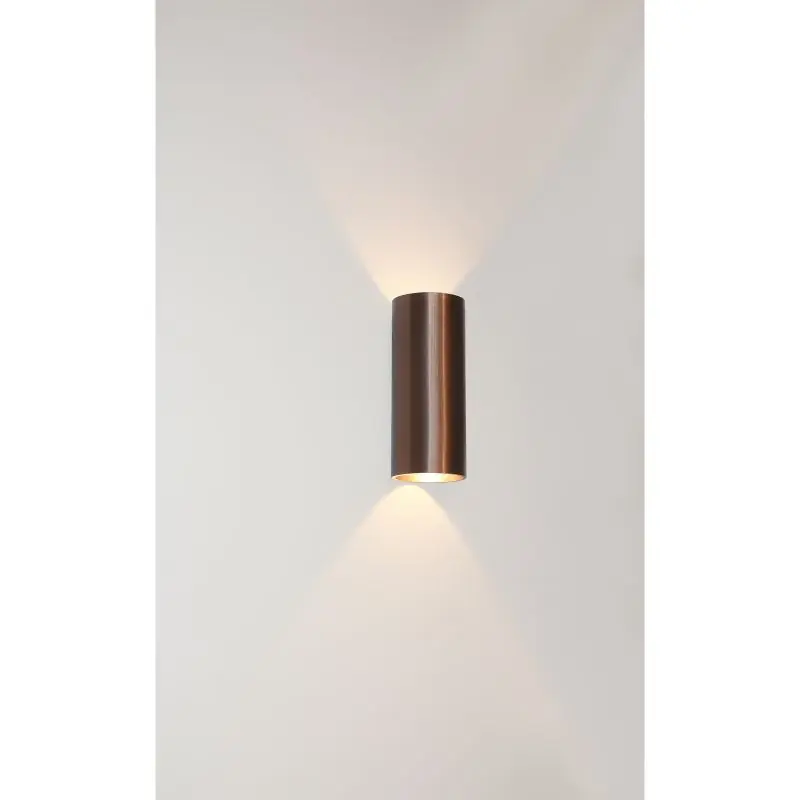 Fabrieksprijs Artdelight Brody2 - wandverlichting - 7,2 x 7,2 x 18 cm - 2 x 4W dimbare LED incl. - IP54 - brons geborsteld
