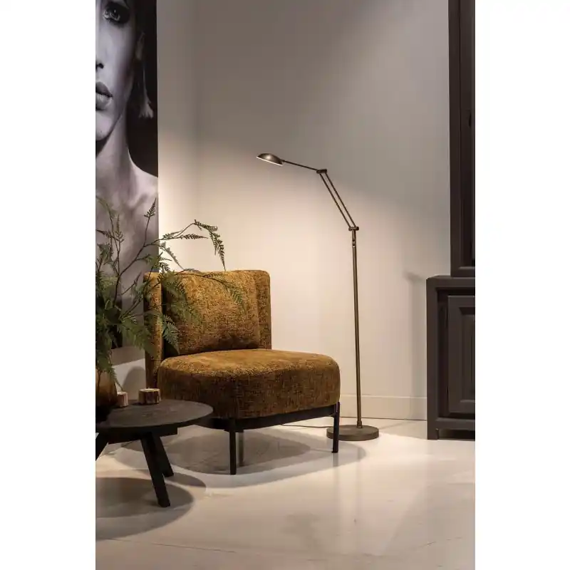 Direct Beschikbaar Artdelight Palermo - vloerlamp - Ø 26 x 170 cm - 10W dim to warm LED incl. - antiek brons