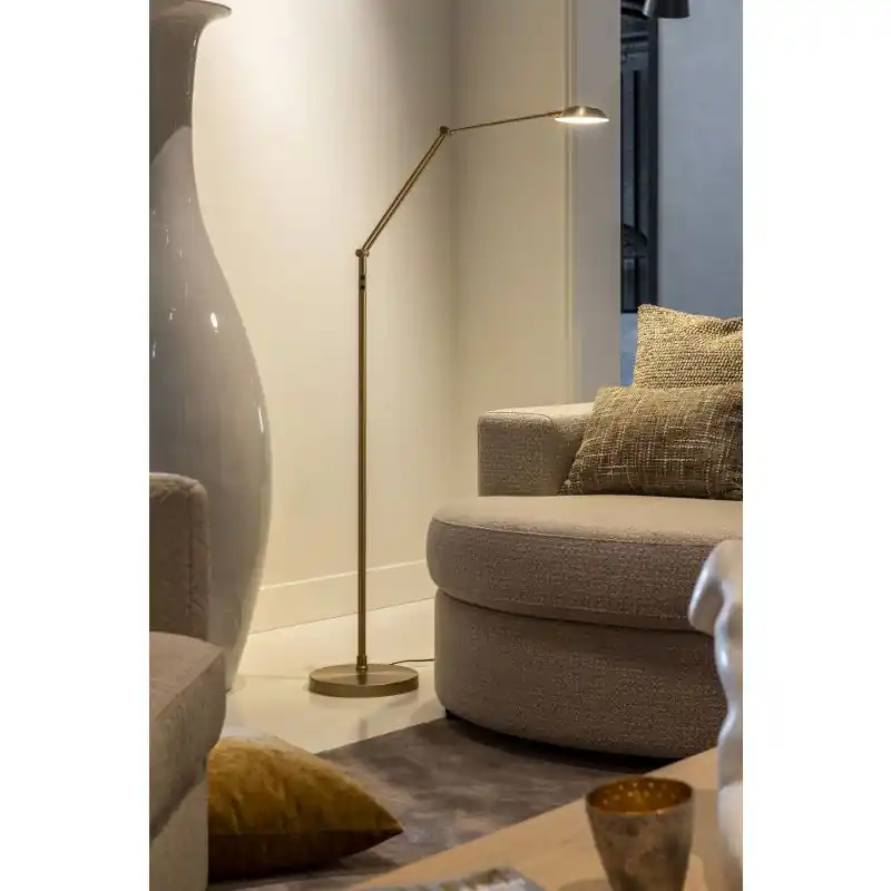 Artdelight Palermo - vloerlamp - Ø 26 x 170 cm - 10W dim to warm led incl. - brons Trendy