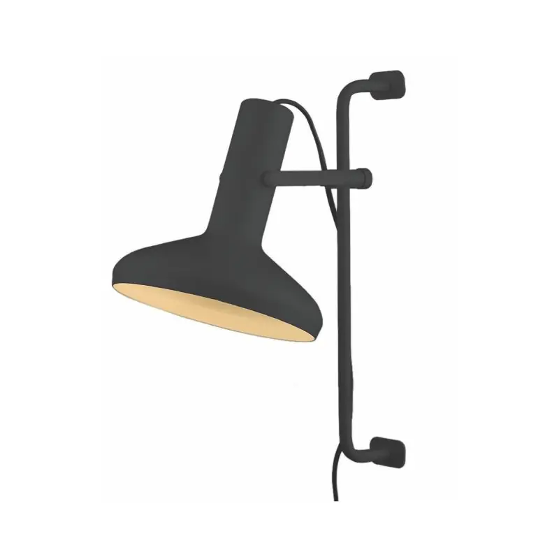 Gecertificeerd Artdelight Vectro - wandverlichting met schakelaar - 21 x 30 x 52 cm - zwart