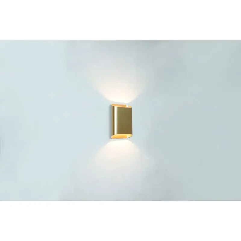 Artdelight Diaz Small - wandverlichting - 4 x 10 x 15 cm - 2 x 3W LED incl. - IP54 - warm goud Favoriet