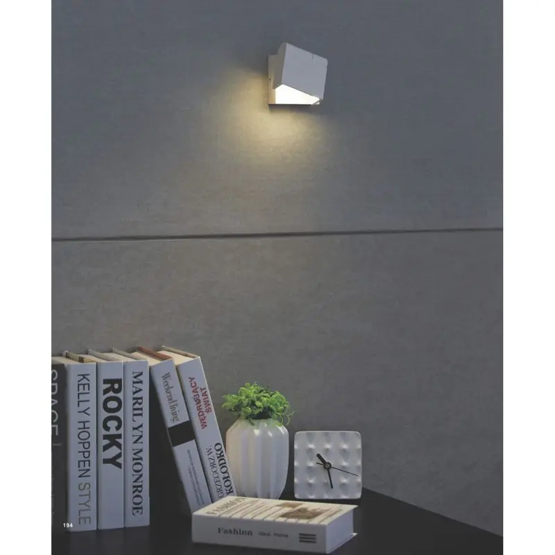 Premium Artdelight Kapo - wandverlichting - 8 x 5,3 x 11 cm - 6W dimbare LED incl. - wit