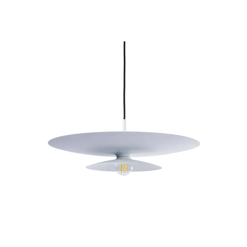 Artdelight Linares - hanglamp - Ø 50 x 16,5 cm - wit Koop Vandaag