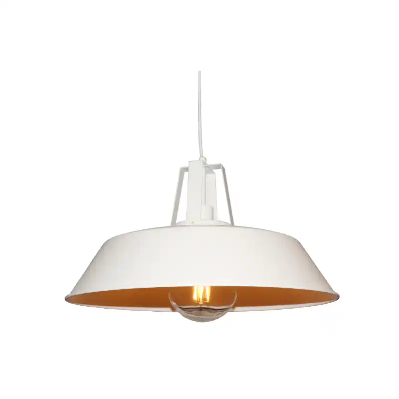 Lage Kosten Artdelight Nero - hanglamp - Ø 45 x 175 cm - wit