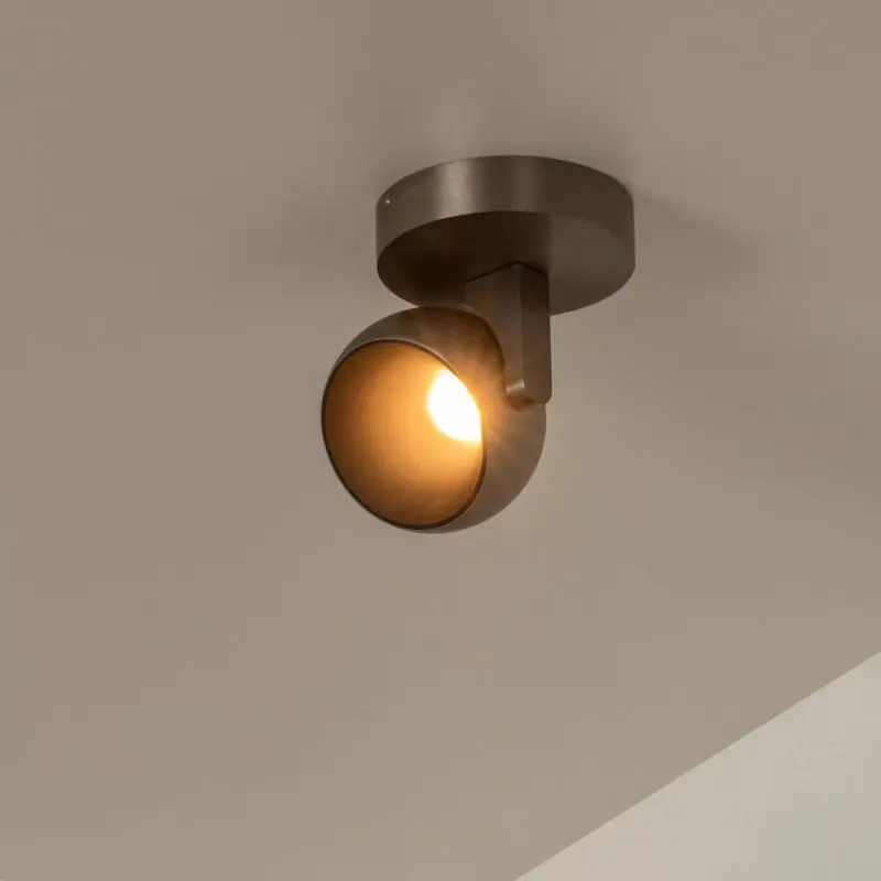 Luxe Lucide Esfera - opbouwspot - Ø 11,2 x 10,1 cm - 10W dimbare LED incl. - grijs ijzer