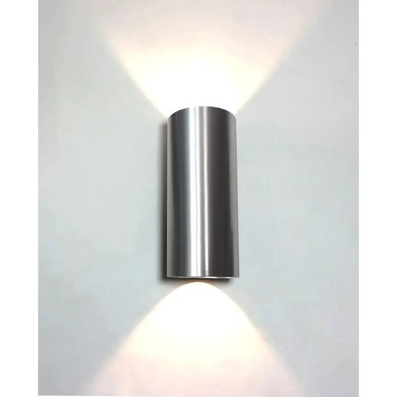 Artdelight Brody2 - buiten wandverlichting - 7,2 x 7,2 x 18 cm - 2 x 4W dimbare LED incl. - IP54 - aluminium Lage Kosten