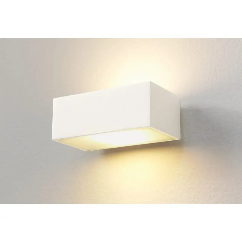 Artdelight Eindhoven100 - buiten wandverlichting - 13 x 8,2 x 5 cm - 2 x 5W dimbare LED incl. - IP54 - wit Korting