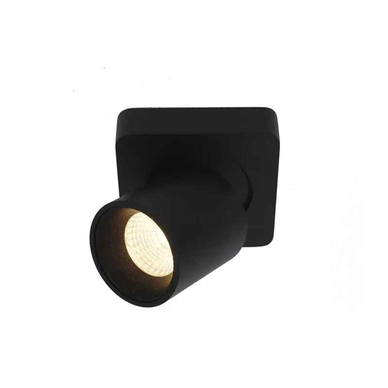 Artdelight Laguna - opbouwspot 1L - 10 x 10 x 9,5 cm - 6W dimbare LED incl. - zwart Betrouwbaar