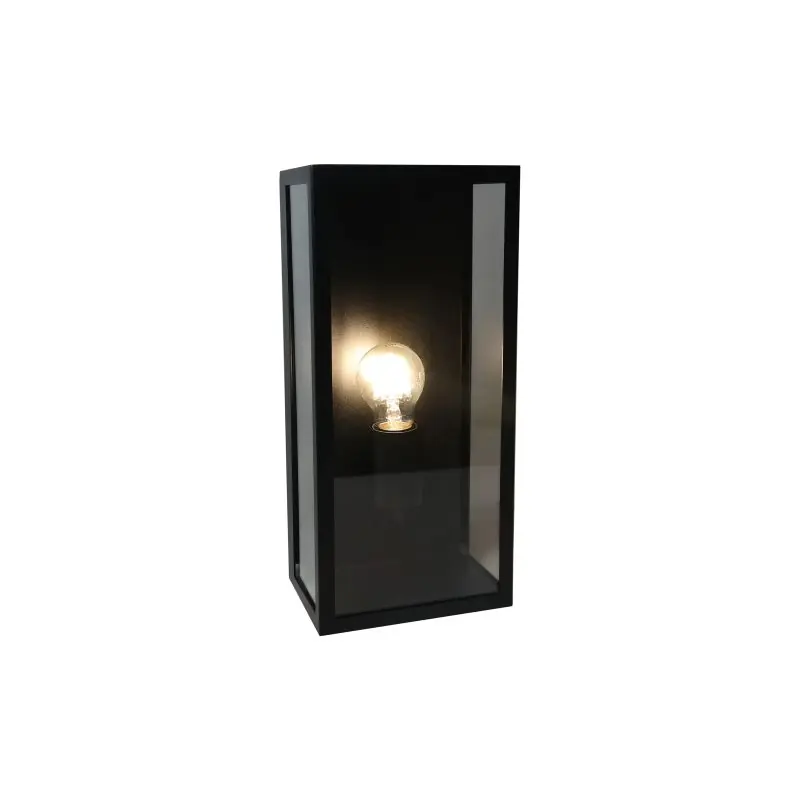 Artdelight Rowin - buiten wandverlichting - 16 x 11 x 35 cm - IP44 - zwart Luxe