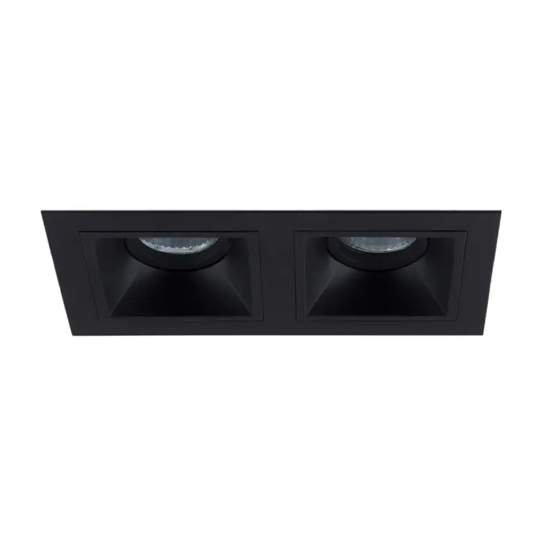 Maxlight Hit - inbouwspot 2L - 215 x 115 mm, 195 x 95 mm inbouwmaat - zwart Wereldwijde Verzending