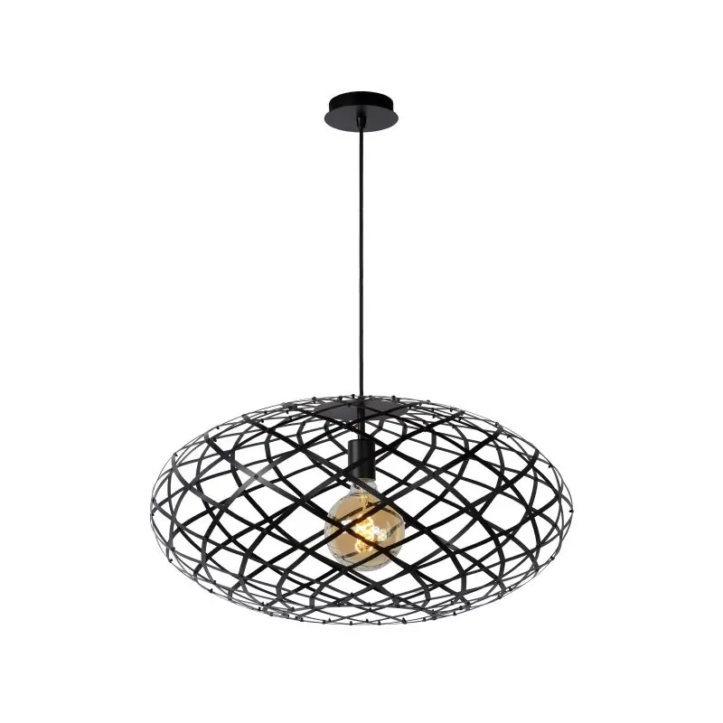 Lage Prijs Lucide Wolfram - hanglamp - Ø 65 x 162 cm - zwart