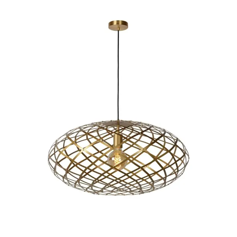 Nieuwe Collectie Lucide Wolfram - hanglamp - Ø 65 x 162 cm - mat goud