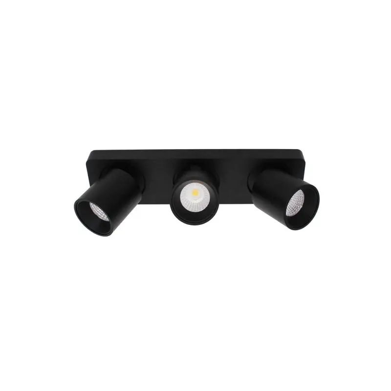 Voordeelprijs Artdelight Laguna - opbouwspot 3L - 32 x 8,2 x 9,5 cm - 3 x 6W dimbare LED incl. - zwart