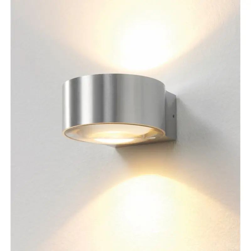 Artdelight Hudson - buiten wandverlichting - 10,5 x 11,8 x 6,5 cm - 2 x 4W dimbare LED incl. - IP54 - aluminium Modern