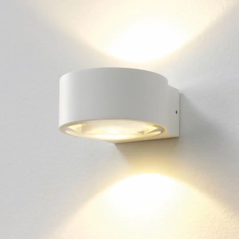 Artdelight Hudson - buiten wandverlichting - 10,5 x 11,8 x 6,5 cm - 2 x 4W dimbare LED incl. - IP54 - wit Gereduceerde Prijs