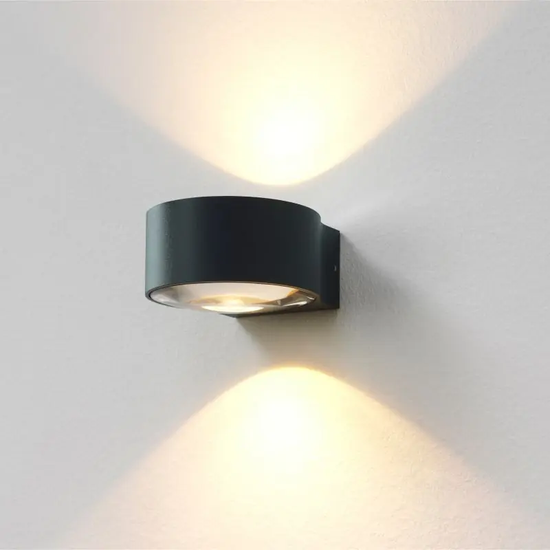 Snelle Levering Artdelight Hudson - buiten wandverlichting - 10,5 x 11,8 x 6,5 cm - 2 x 4W dimbare LED incl. - IP54 - antraciet