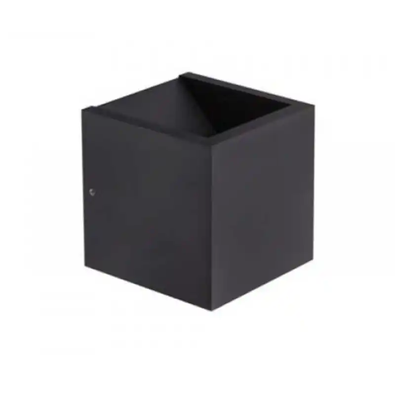Op = Op Artdelight Cube - buiten wandverlichting - 10 x 10 x 10 cm - 6W dimbare LED incl. - dim to warm - IP54 - zwart
