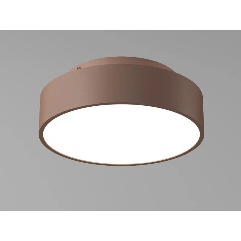 Artdelight Chicago - plafondlamp - Ø 25 x 9 cm - 19,5W dimbare LED incl. - brons geborsteld Direct Beschikbaar