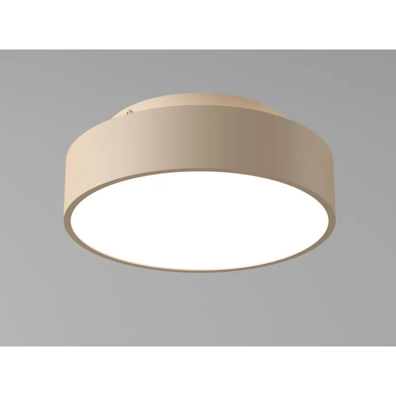 Artdelight Chicago - plafondlamp - Ø 25 x 9 cm - 19,5W dimbare LED incl. - champagne Uitverkoop