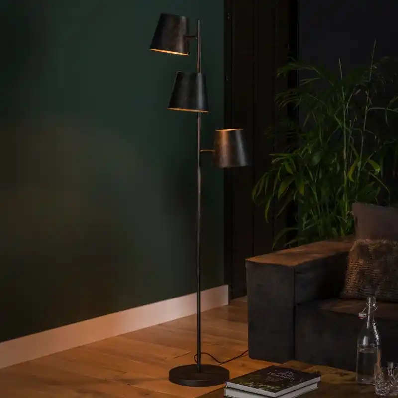 Vico Kinetic - Vloerlamp - Ø 40 x 167 cm - houtskool Shop Nu