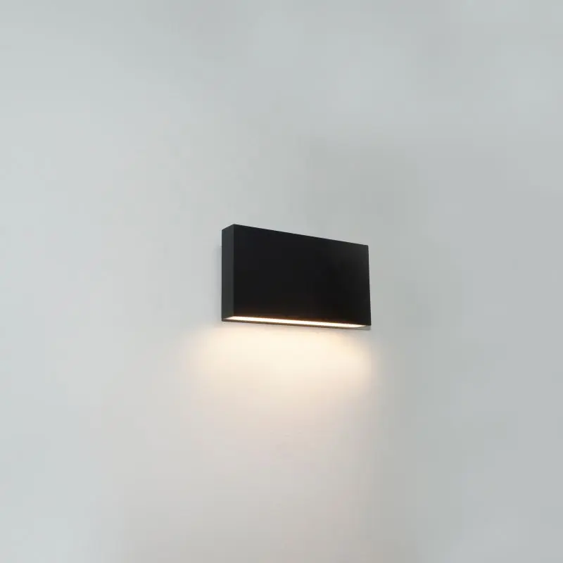 Ambachtelijk Artdelight Box - buiten wandverlichting - 17 x 9 x 4 cm - 6,5W dimbare LED incl. - IP65 - zwart