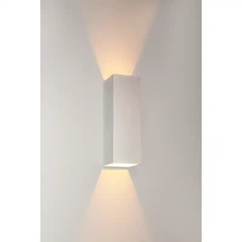 Artdelight Vegas - buiten wandverlichting - 8 x 8 x 25 cm - 2 x 4W dimbare LED incl. - IP65 - wit Must-Have