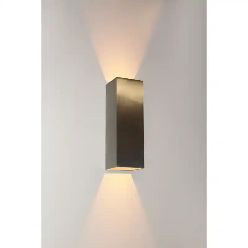 Artdelight Vegas - buiten wandverlichting - 8 x 8 x 25 cm - 2 x 4W dimbare LED incl. - IP65 - aluminium Aanbieding