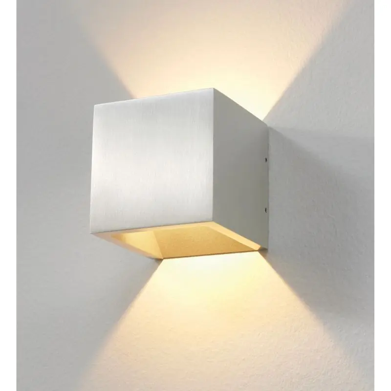 Artdelight Cube - buiten wandverlichting - 10 x 10 x 10 cm - 6W dimbare LED incl. - IP54 - aluminium Merkproduct