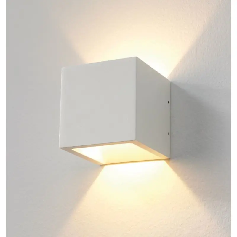 Beperkte Voorraad Artdelight Cube - buiten wandverlichting - 10 x 10 x 10 cm - 6W dimbare LED incl. - IP54 - wit