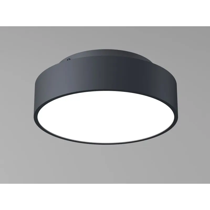 Artdelight Chicago - plafondlamp - Ø 25 x 9 cm - 19,5W dimbare LED incl. - zwart Bulkbestelling