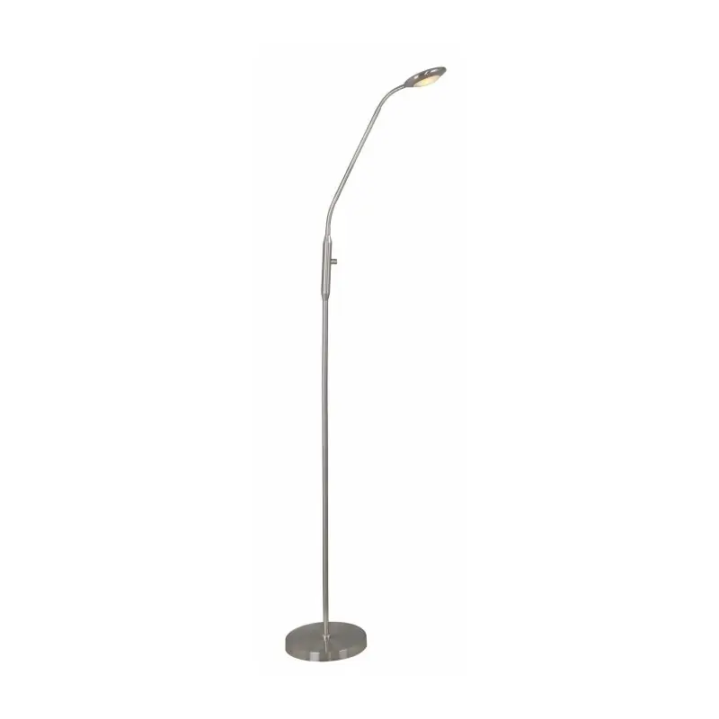 Artdelight UFO - staanlamp - 140 cm - 7W dimbare LED incl. - mat staal Authentiek