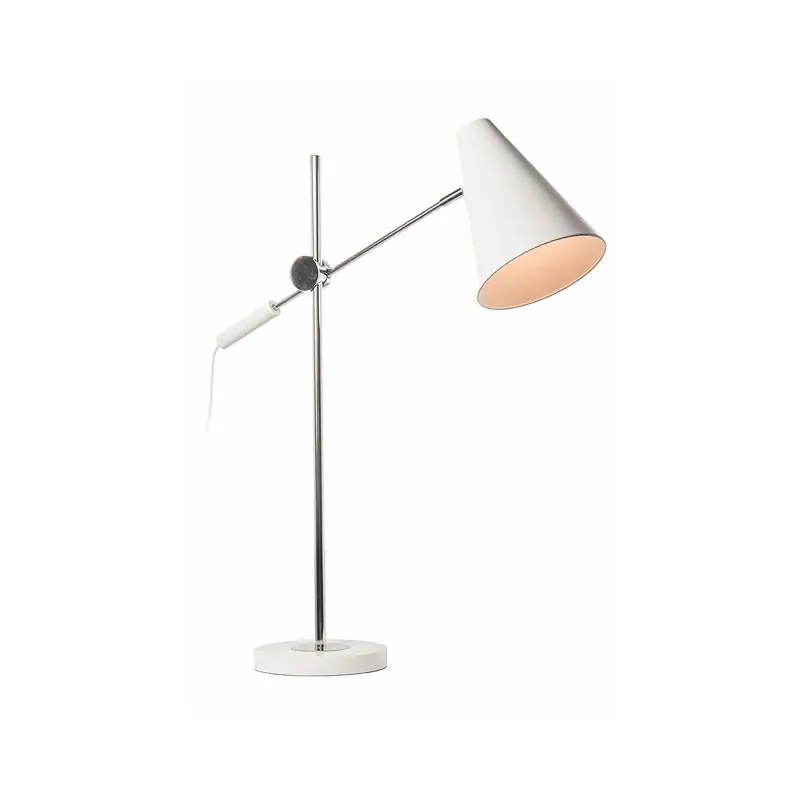 Must-Have Artdelight Obscur - tafellamp - 22 x 69 cm - wit en chroom