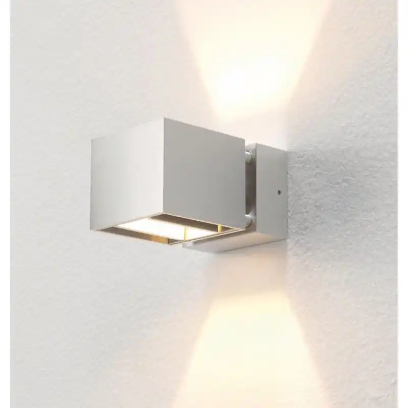 Uitverkoop Artdelight Bfeld - buiten wandverlichting - 12,3 x 8 x 6,8 cm - 2 x 3W LED incl. - IP54 - aluminium