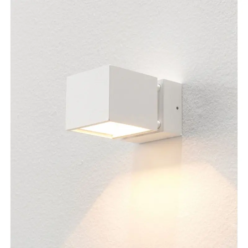 Artdelight Bfeld - buiten wandverlichting - 12,3 x 8 x 6,8 cm - 2 x 3W LED incl. - IP54 - wit Koop Vandaag