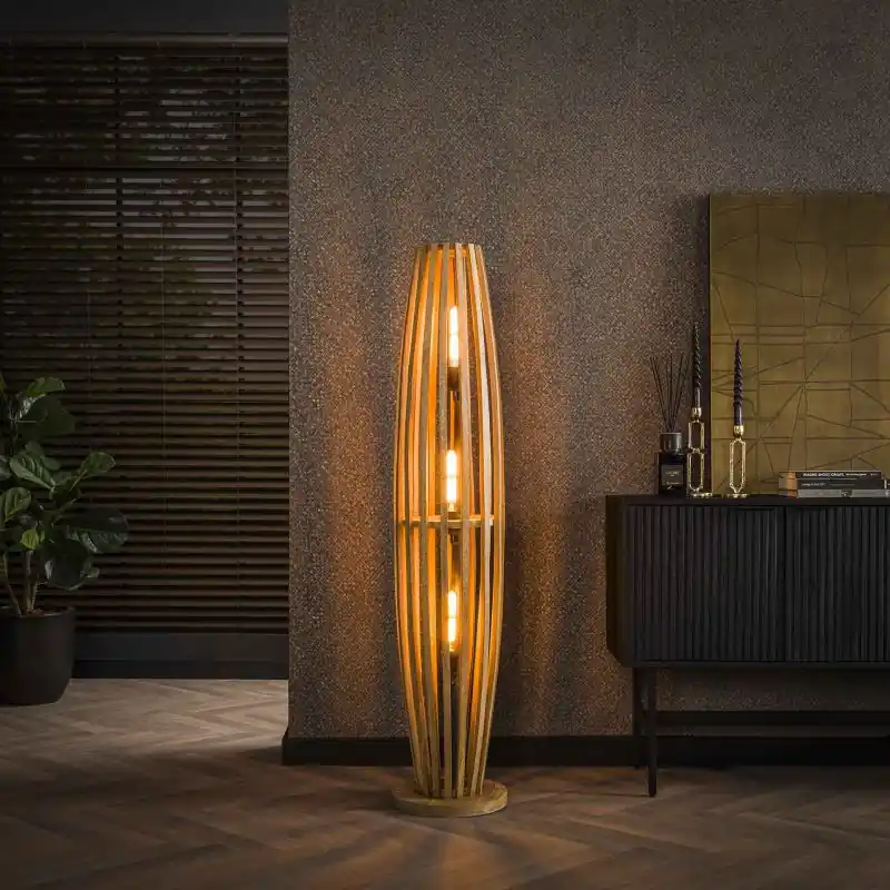 Nieuw Vico Orbit - vloerlamp - Ø 28 x 145 cm - bruin