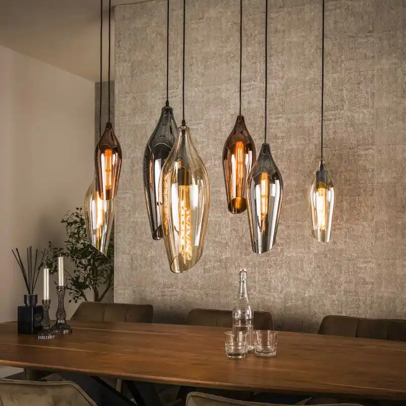 Vico Cocoon - hanglamp - 120 x 40 x 150 cm - zwart Direct Beschikbaar