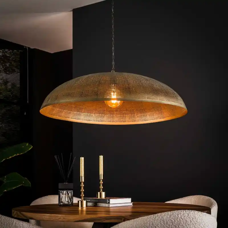 Vico Hoop - hanglamp - Ø 90 x 150 cm - antiek brons Laatste Kans