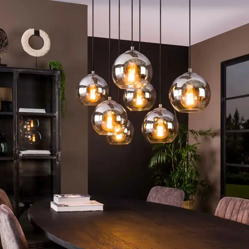 Vico Silver Bubble - hanglamp - 110 x 40 x 150 cm - zilver Gecertificeerd