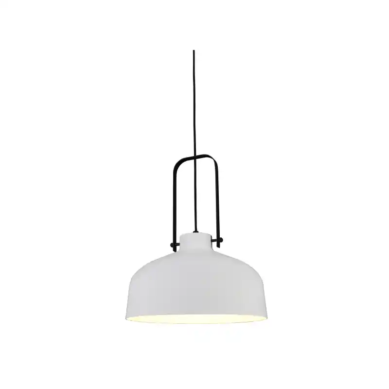 Artdelight Mendoza - hanglamp - Ø 37,5 x 176 cm - wit en zwart Tijdelijk Beschikbaar