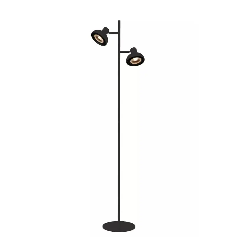 Voordeelprijs Lucide Sensas - vloerlamp - 30 x 22 x 137,9 cm - zwart