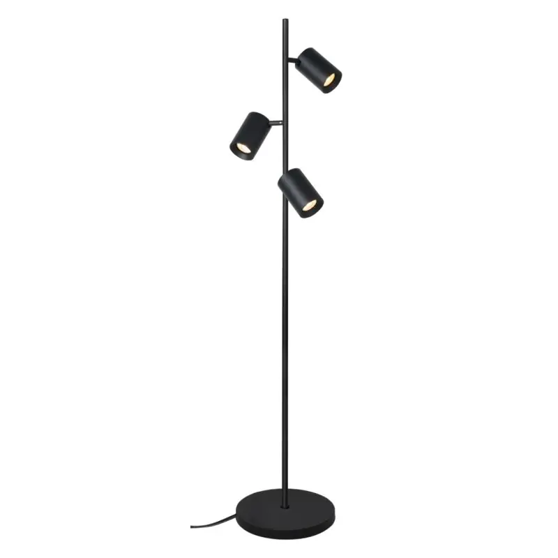 Artdelight Megano - vloerlamp - Ø 25 x 160 cm - zwart Budget
