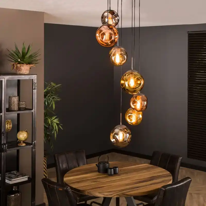 Vico Stellar - hanglamp - Ø 40 x 280 cm - oud zilver Bestseller