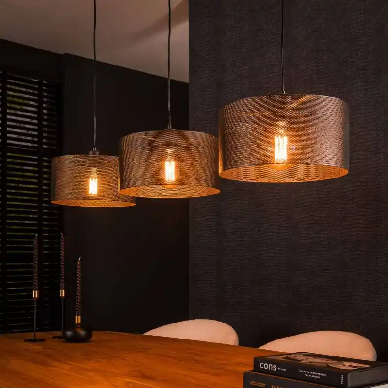 Koop Vandaag Vico Mesh Round - hanglamp - 120 x 30 x 150 cm - zwart